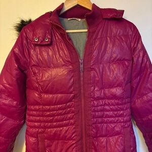 DKNY Women's Puffer Jacket - Deep Pink